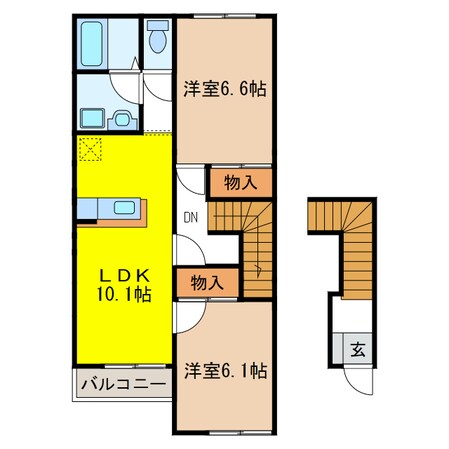 メゾンセレスト　Ａ棟の物件間取画像